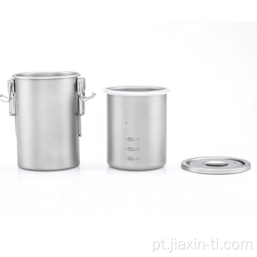 Conjunto de panela multifuncional de titânio 900ml para cozinhar